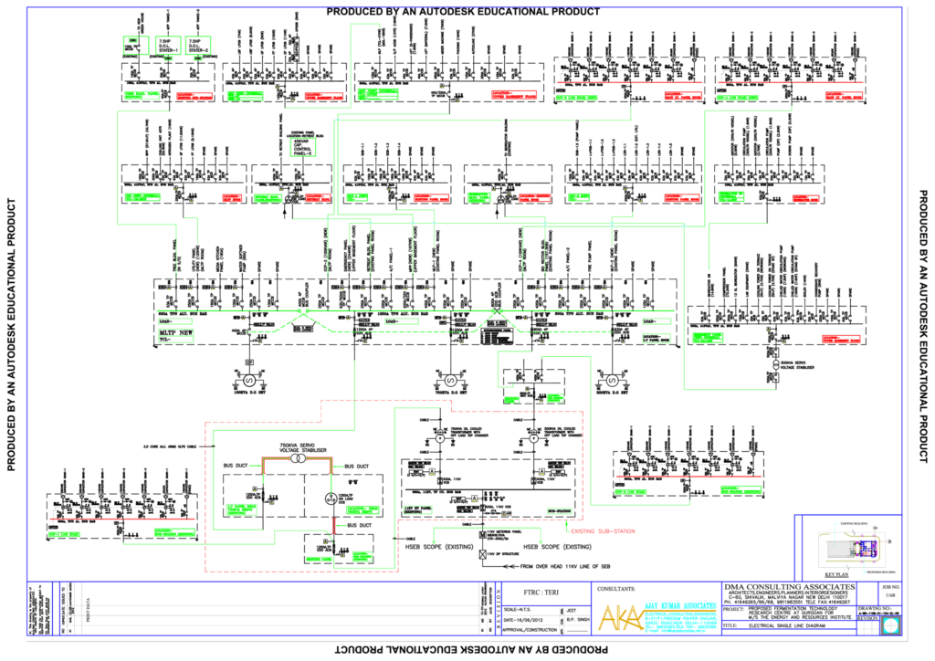 Electrical single line diagram